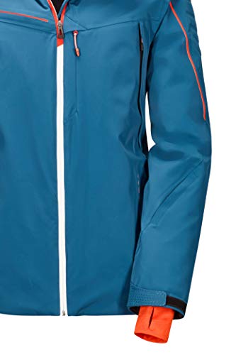 Killtec Kuopio MN Ski Jckt E Chaqueta Funcional con Capucha Desmontable y paranieves, Hombre, Azul Oscuro, Extra-Large