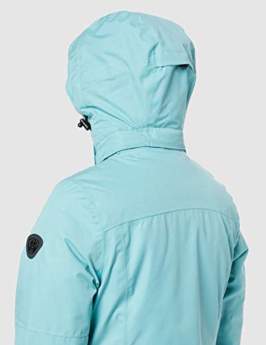 Killtec Zala, Chaqueta de Invierno con Capucha Desmontable, Mujer, Azul (oceánico), 42