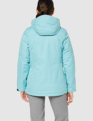 Killtec Zala, Chaqueta de Invierno con Capucha Desmontable, Mujer, Azul (oceánico), 42