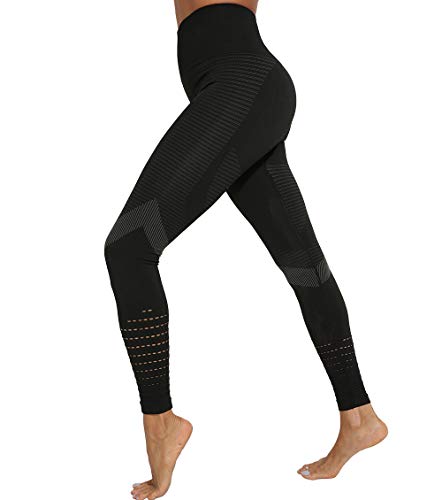 KIWI RATA Leggings Deportivos sin Costuras Mujer Mallas Push Up Cintura Alta Yoga Leggins Pantalón Moda Pantalones Deporte para Correr Fitness Elásticos y Transpirables