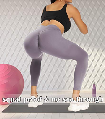 KIWI RATA Mallas Pantalones Deportivos Leggings con Bolsillos Mujer Fitness Cintura Alta Leggins Yoga Elásticos y Transpirables para Yoga Running Deporte