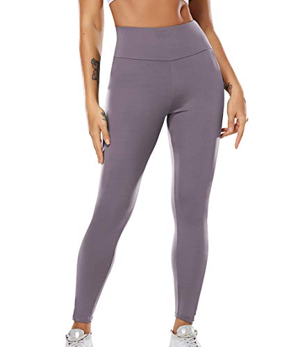 KIWI RATA Mallas Pantalones Deportivos Leggings con Bolsillos Mujer Fitness Cintura Alta Leggins Yoga Elásticos y Transpirables para Yoga Running Deporte