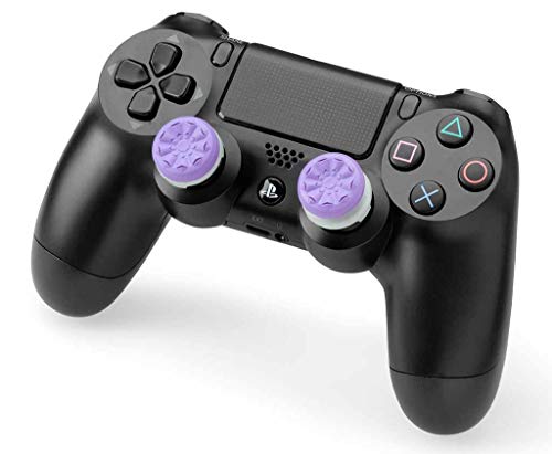 KontrolFreek FPS Freek Galaxy para PlayStation 4 (PS4) y PlayStation 5 (PS5) | Performance Thumbsticks | 1 Altura elevada, 1 Altura media | Morado.