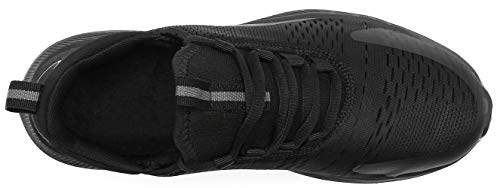 KOUDYEN Zapatillas Running Hombre Mujer Zapatos para Correr y Asfalto Aire Libre y Deportes Calzado Ligero Transpirable Sneaker XZ476-Allblack-EU38