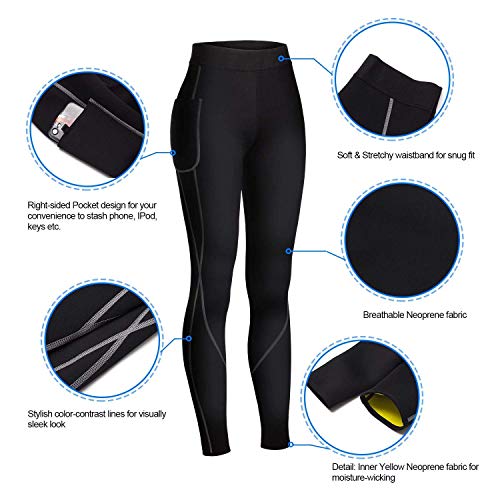 【La última Versión Original 2021】Pantalones para Adelgazar, Mallas Deportivas Mujer, Pantalón de Sudoración Adelgazantes, Leggins Anticeluliticos Fitness, Mallas Termicas de Neopreno de Deporte