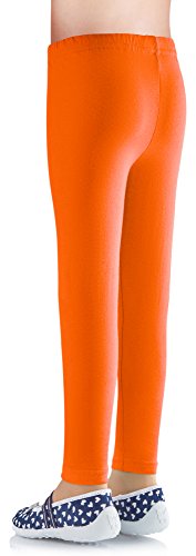 Ladeheid Leggins Pantalones Largos Ropa Deportiva Niña LAMA03 (Naranja24, 152-158)