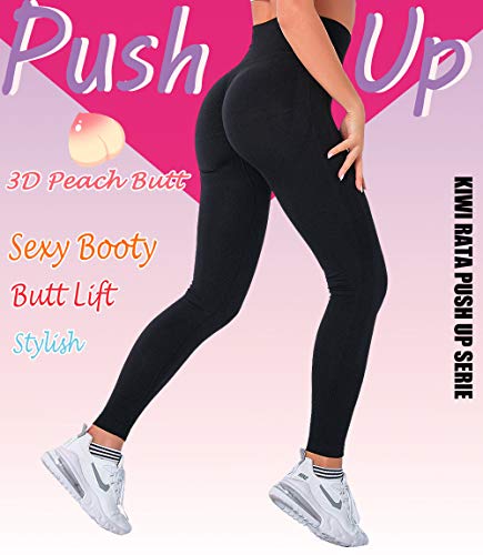 Lalamelon Leggins Deportivos Mujer Push up Mallas Pantalones Cintura Alta Yoga Leggings Pantalón Moda Sin Costuras para Fitness Running Deporte Elásticos y Transpirables