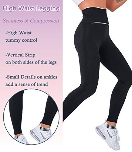 Lalamelon Leggins Deportivos Mujer Push up Mallas Pantalones Cintura Alta Yoga Leggings Pantalón Moda Sin Costuras para Fitness Running Deporte Elásticos y Transpirables