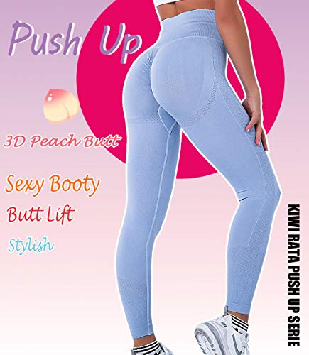 Lalamelon Leggins Deportivos Mujer Push up Mallas Pantalones Cintura Alta Yoga Leggings Pantalón Moda Sin Costuras para Fitness Running Deporte Elásticos y Transpirables