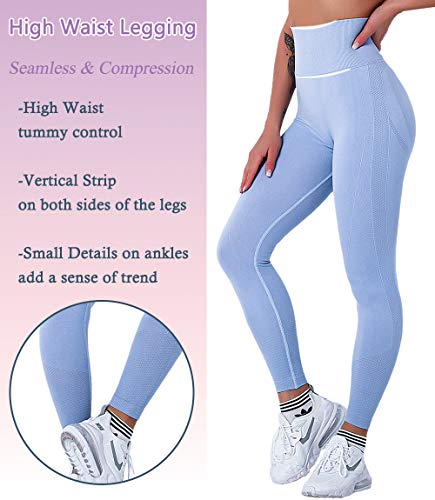 Lalamelon Leggins Deportivos Mujer Push up Mallas Pantalones Cintura Alta Yoga Leggings Pantalón Moda Sin Costuras para Fitness Running Deporte Elásticos y Transpirables