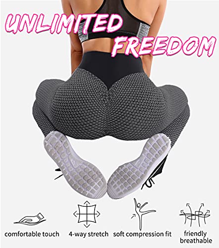 Lalamelon Mallas Push up Mujer Leggins Deportivos Yoga Leggings de Cintura Alta Pantalones Deporte con Bolsillos para Fitness Running Elásticos y Transpirables