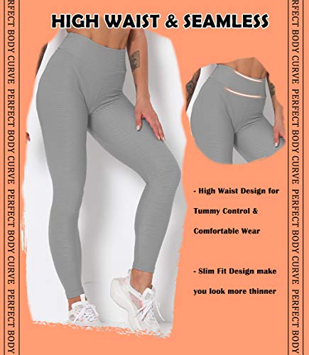 Lalamelon Mallas Push up Mujer Leggins Deportivos Yoga Leggings de Cintura Alta Pantalones Deporte para Fitness Running Elásticos y Transpirables