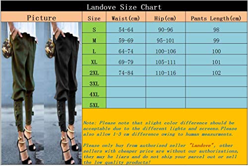 Landove Mujer Pantalones - Negro - XX-Large