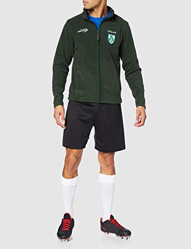 Lansdowne Sports Official Collection Bottle Green Full Zip Fleece Chaqueta con Forro, Verde, XL para Hombre