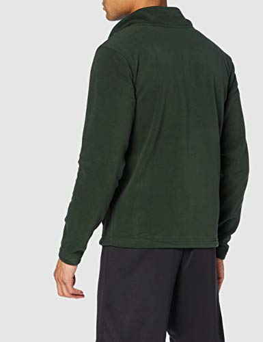 Lansdowne Sports Official Collection Bottle Green Full Zip Fleece Chaqueta con Forro, Verde, XL para Hombre