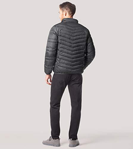 LAPASA Plumífero para Hombre Ultra Ligero (Chaqueta de Pluma) M32 (M, Gris Oscuro)