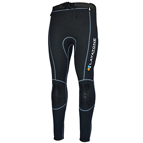 LayaTone Pantalones de Buceo Hombres Mujeres Pantalones Neopreno 3mm Surf Snorkeling Kayak Canotaje Pantalones Protección UV Mantener Cálidos Pantalones Neopreno Natación Pantalones Fitness