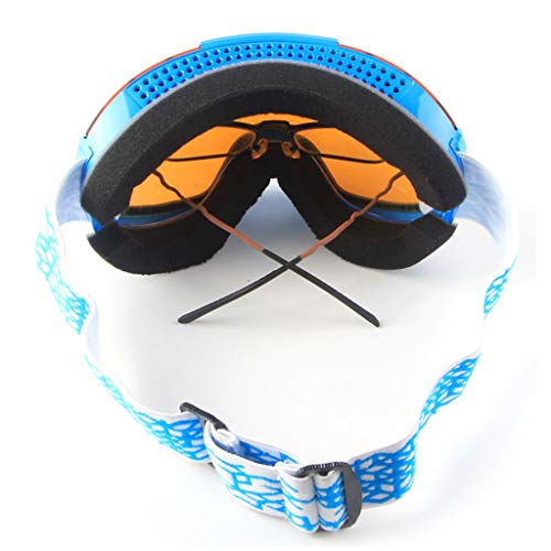 LBHH 1 Piezas Ski Goggles Gafas de esquí Máscara Gafas Esqui Snowboard Nieve Espejo para Hombre Mujer Adultos Juventud Jóvenes Chicos Chicas Anti Niebla Gafas de Esquiar Protección UV