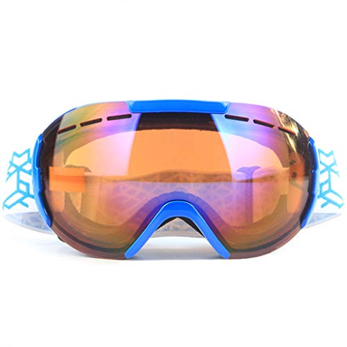 LBHH 1 Piezas Ski Goggles Gafas de esquí Máscara Gafas Esqui Snowboard Nieve Espejo para Hombre Mujer Adultos Juventud Jóvenes Chicos Chicas Anti Niebla Gafas de Esquiar Protección UV