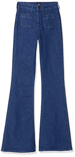 Lee Breese Patchpocket Vaqueros evasé, Azul (Clean Say JJ), W25/L31 (Talla del Fabricante: 25/31) para Mujer