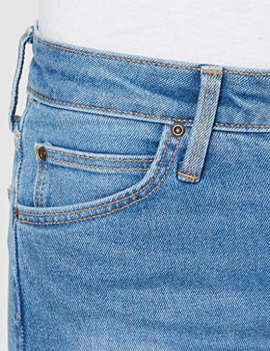 Lee Elly Vaqueros, Negro/Lavado Negro (Light Blue Taos Bg), W25/L33 para Mujer