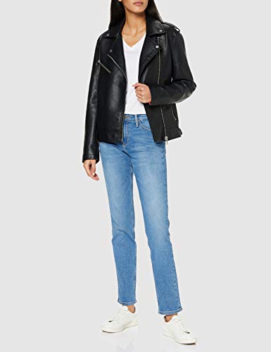 Lee Elly Vaqueros, Negro/Lavado Negro (Light Blue Taos Bg), W25/L33 para Mujer