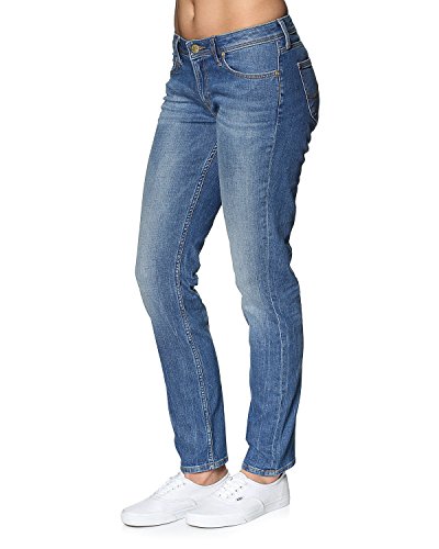Lee Emlyn Pantalones Vaqueros Delgados, Azul (Authentic Blue Qd), 26W / 33L para Mujer