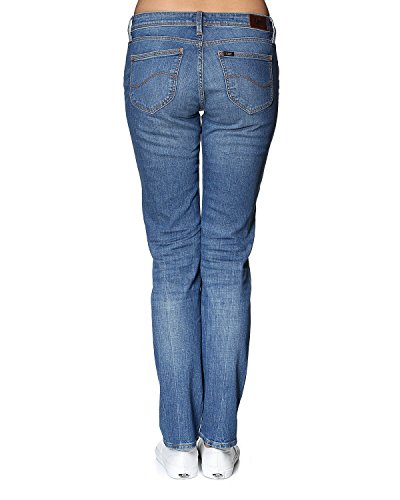 Lee Emlyn Pantalones Vaqueros Delgados, Azul (Authentic Blue Qd), 26W / 33L para Mujer