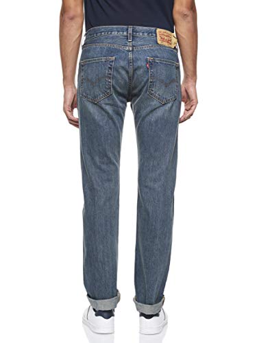 Lee Luke Medium Stretch Jeans, Negro (Clean Black), 32W / 30L para Hombre