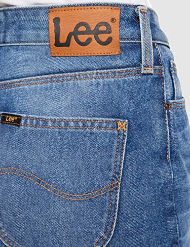 Lee Mom Straight Jeans, Azul (Worn IN Luther ET), 24W / 31L para Mujer