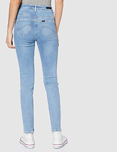 Lee Scarlett Ultra High Body Optix Vaqueros Skinny, Azul (Brighton Rock BC), W25/L33 (Talla del Fabricante: 25/33) para Mujer