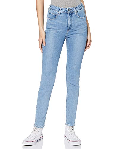 Lee Scarlett Ultra High Body Optix Vaqueros Skinny, Azul (Brighton Rock BC), W25/L33 (Talla del Fabricante: 25/33) para Mujer