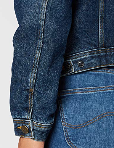 Lee Sherpa Jacket Chaqueta, Azul (Vintage Worn Jk), Medium para Mujer
