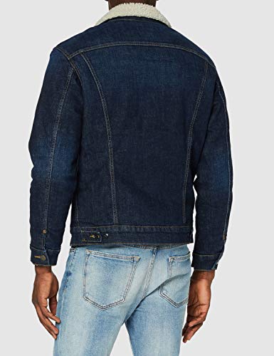 Lee Sherpa Jacket Chaqueta Vaquera, Deep Kansas, S para Hombre