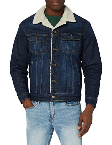 Lee Sherpa Jacket Chaqueta Vaquera, Deep Kansas, S para Hombre
