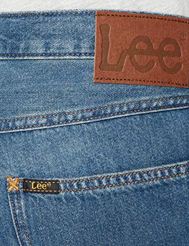 Lee Short Pantalones Cortos, Azul (Soft Mid Aliso Gj), L para Hombre