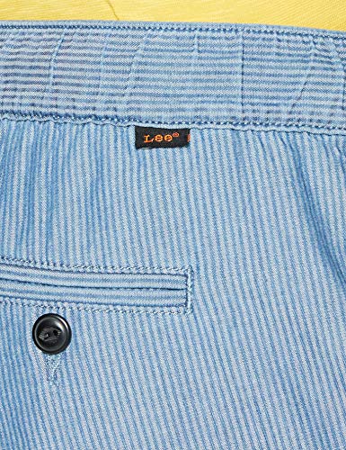 Lee Short Pantalones Cortos, Azul (Washed Stripe Ev), M para Hombre