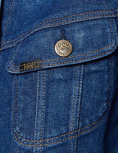 Lee Slim Rider Chaqueta de jean, Azul (DARK GARNER UV), Large para Mujer