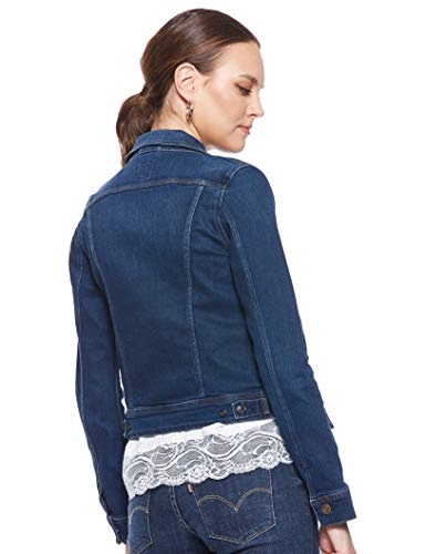 Lee Slim Rider Chaqueta vaquera, Azul (Mean Streaks Kims), X-Small para Mujer