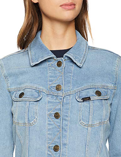 Lee Slim Rider Chaqueta vaquera, Marfil (Light Rugged GE), Medium para Mujer