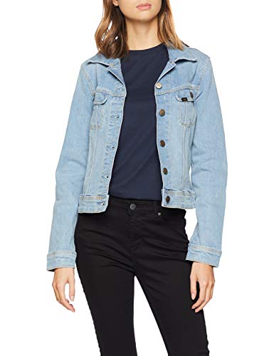 Lee Slim Rider Chaqueta vaquera, Marfil (Light Rugged GE), Medium para Mujer