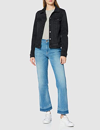 Lee Slim Rider Chaqueta vaquera, Negro (Washed Black Li), X-Small para Mujer