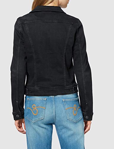 Lee Slim Rider Chaqueta vaquera, Negro (Washed Black Li), X-Small para Mujer