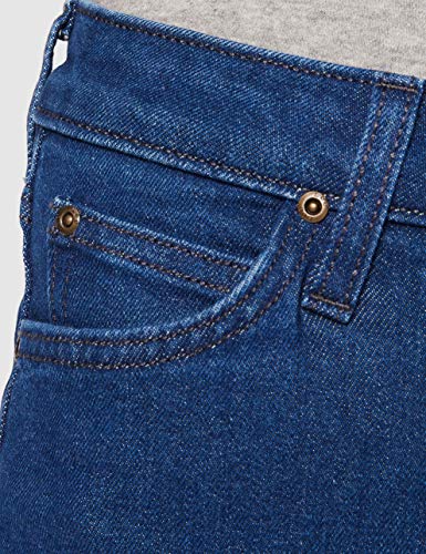 Lee Wide Leg Vaqueros Straight, Azul (Dark Worn HF), 32W / 31L para Mujer