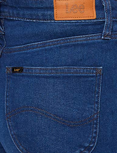 Lee Wide Leg Vaqueros Straight, Azul (Dark Worn HF), 32W / 31L para Mujer