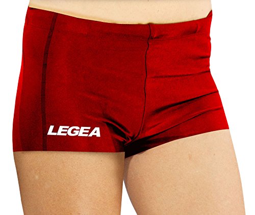 LEGEA Athletic – Pantalón Corto para Mujer, Color Rojo - Rojo, tamaño Medium