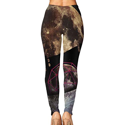 Leggings de Entrenamiento Deportivo con pantalón de Yoga Moon Inside Moon High Waist Tummy Control Womens Yoga Workout Pantsn