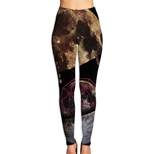 Leggings de Entrenamiento Deportivo con pantalón de Yoga Moon Inside Moon High Waist Tummy Control Womens Yoga Workout Pantsn