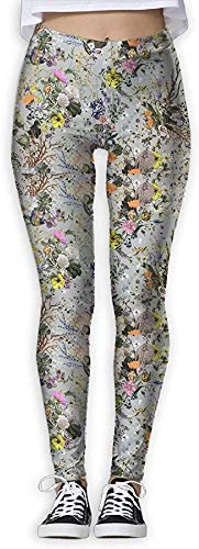 Leggings de Entrenamiento Deportivo con pantalón de Yoga Oil Painting Flower Provide Women with High-Waisted, Leggings de Yoga para Gimnasio Ultra Suaves y livianos