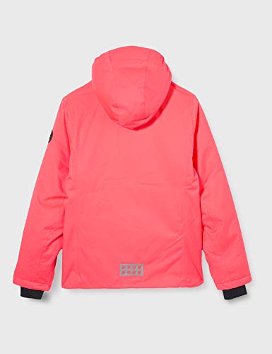 LEGO Wear Lwjodie Tec Ski Action Chaqueta, 320 Rojo Coral, 128 para Niñas